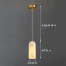 lustre nordique en marbre naturel design lumineux pour espace moderne