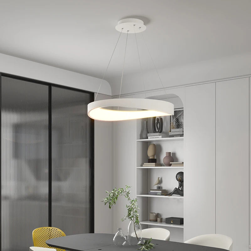 lustre minimaliste moderne luxe pour salon et étude - vue 3 sur 15