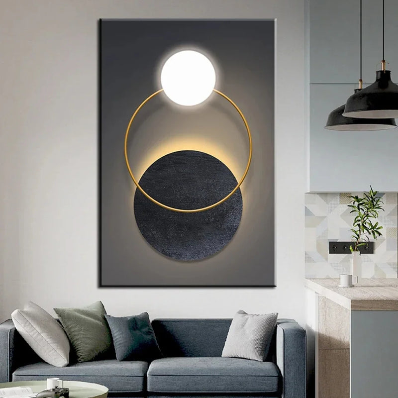 peinture abstraite géométrique en noir et blanc ensemble de 3 pièces