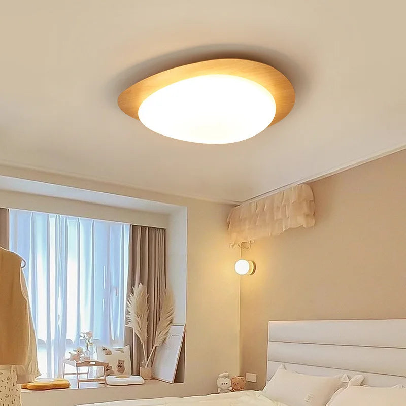 Moderne rétro bois couleur plafonnier chambre Restaurant cuisine étude pavé décoration lumière balcon Led éclairage intérieur - vue 6 sur 8