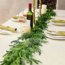 Realistic pine garland for Christmas decor and DIY