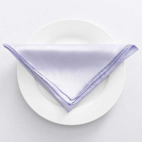 Serviette de table satin décorative style réception lot