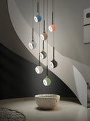 suspension led sphérique magnétique angle réglable nordique