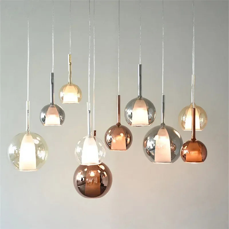 suspension en verre design nordique moderne pour éclairage décoratif - vue 7 sur 17