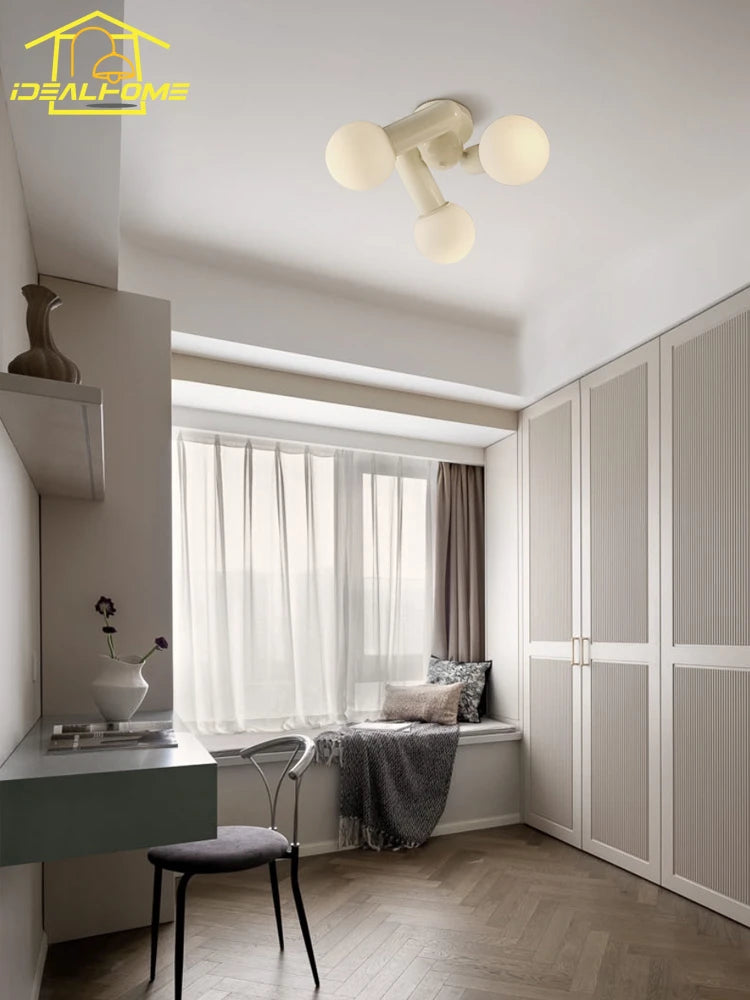 plafonnier led moderne simple pour décoration intérieure chaleureuse - vue 6 sur 7