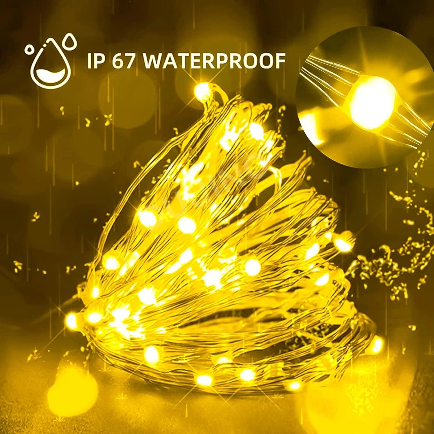 guirlande lumineuse led étanche à batterie pour décorations festives - vue 11 sur 10