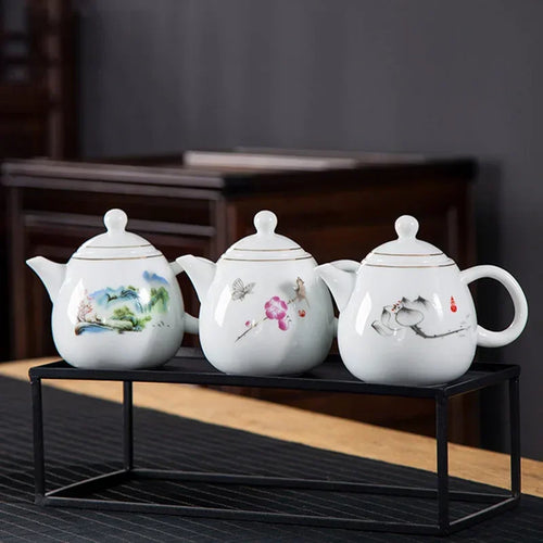 Théière porcelaine style yixing pour thé pu er