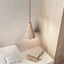 Japanese Wabi Sabi minimalist pendant light with micro cement and LED