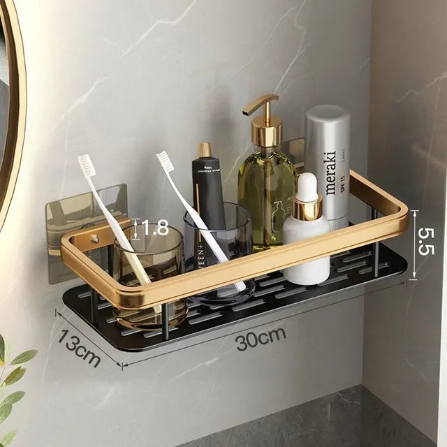 étagères murales de luxe antirouille pour accessoires de bain - vue 14 sur 17