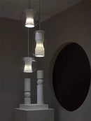 Natural marble glass chandelier modern minimalist decorative