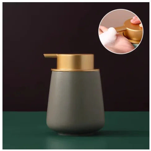 distributeur de savon portable en céramique 400 ml pour soins personnels - vue 16 sur 30