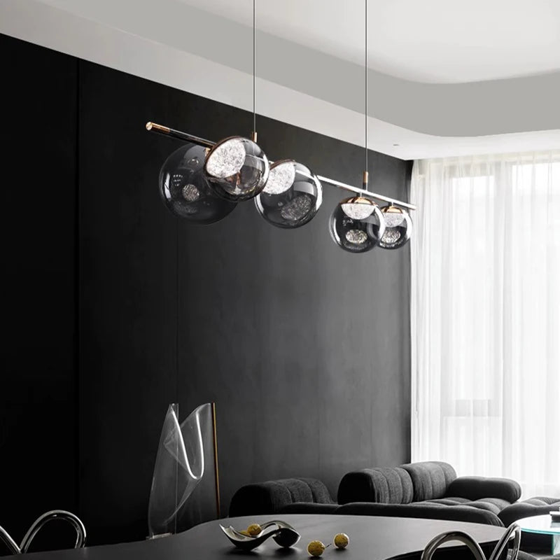 lustre nordique suspension éclairage intérieur - vue 4 sur 8