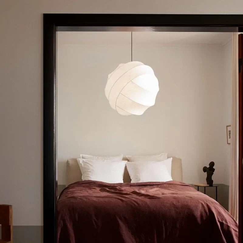 suspension en soie wabi sabi pour décoration intérieure moderne - vue 6 sur 9