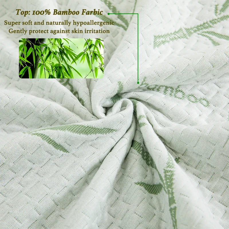 1pc Waterproof Bamboo Mattress Cover (Without Pillowcase), Cooling & Breathable Fitted Bed Sheet With 6-14inches Deep Pocket - vue 6 sur 7