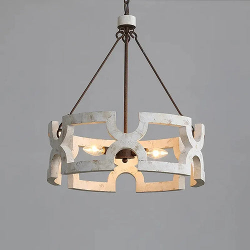 Lustre bois rural créatif salon salle manger couloir magasin boutique restaurant