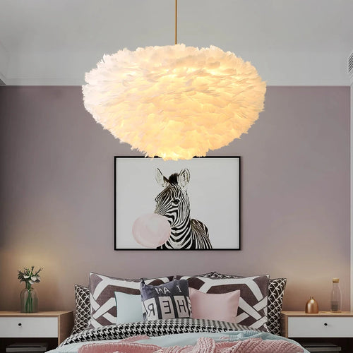 Suspension LED en forme de plumes - vue 3 sur 11