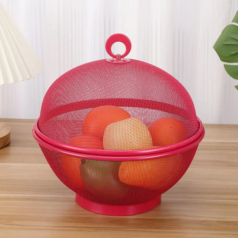 panier à fruits en maille avec couvercle anti-mouches en acier inoxydable - vue 6 sur 12