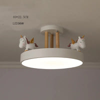 Colourful LED ceiling light for children's room safe decorative lighting