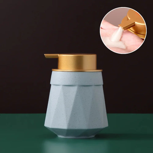 distributeur de savon portable en céramique 400 ml pour soins personnels - vue 18 sur 30