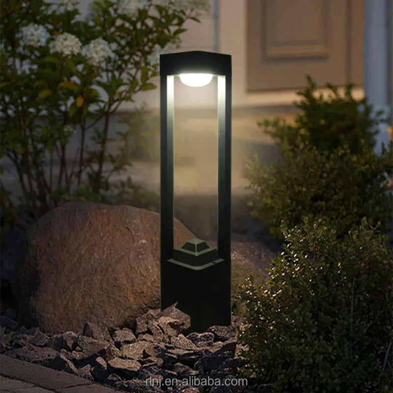 lampes de pelouse à led étanches modernes pour extérieur jardin et cour - vue 5 sur 12