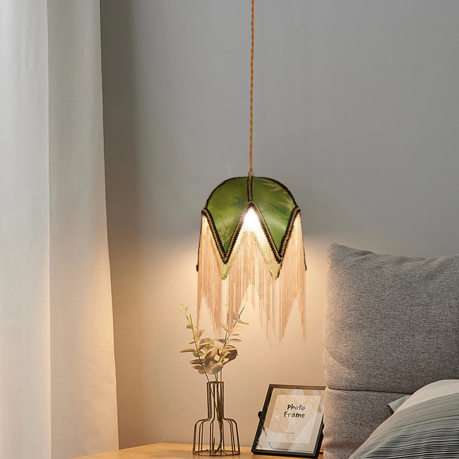 Fringe lampshades