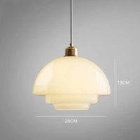 Minimalist glass chandelier for modern interior decor