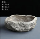 Ceramic Rock Mud Imitation Stone Tea Washing Pen Wash Tea Cups, Household Tea Set Accessories, Extra Large Basin
