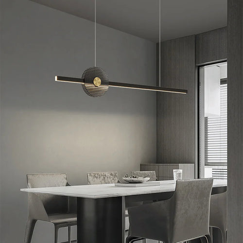 lustre moderne unique avec intensité variable pour ambiance élégante
