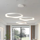 Lustre design ronds nordiques modernes à LED