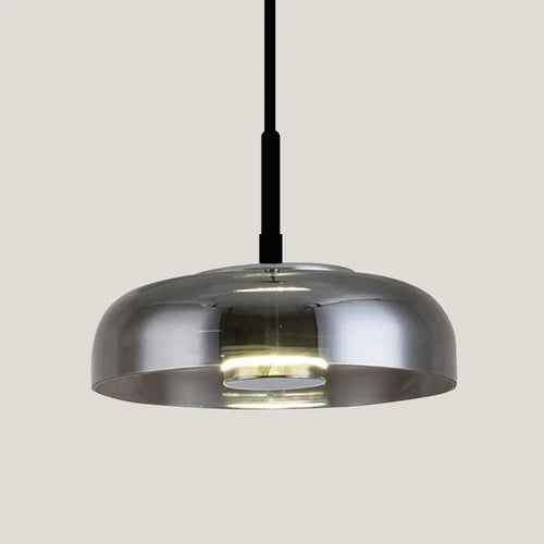 suspension en verre fumé transparent design nordique pour hôtel et café - vue 5 sur 9