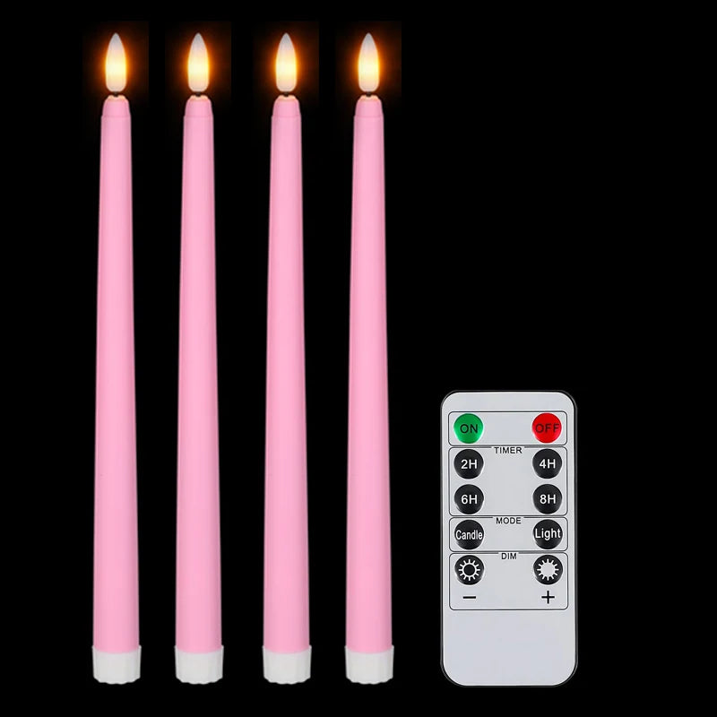 lot de 4 à 72 bougies LED scintillantes sans flamme avec télécommande - vue 7 sur 14