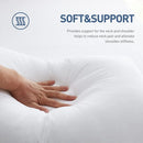 Peter Khanun 5 Star Hotel Bed Pillows for Sleeping Microfiber Pillow Neck Spine Protection Slow Rebound 100% Cotton Cover,1 Pcs