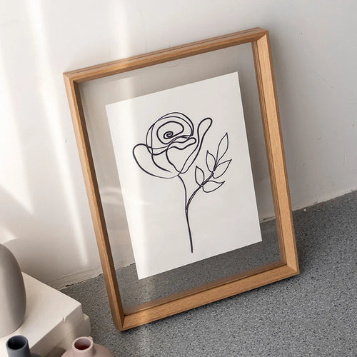 Double-Sided Clear Acrylic Photo Frame For Photos, Certificates And Specimen Displays Tabletop And Wall Mounted