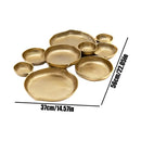 Assiette decorative 9 compartiments plateau aperitif metal