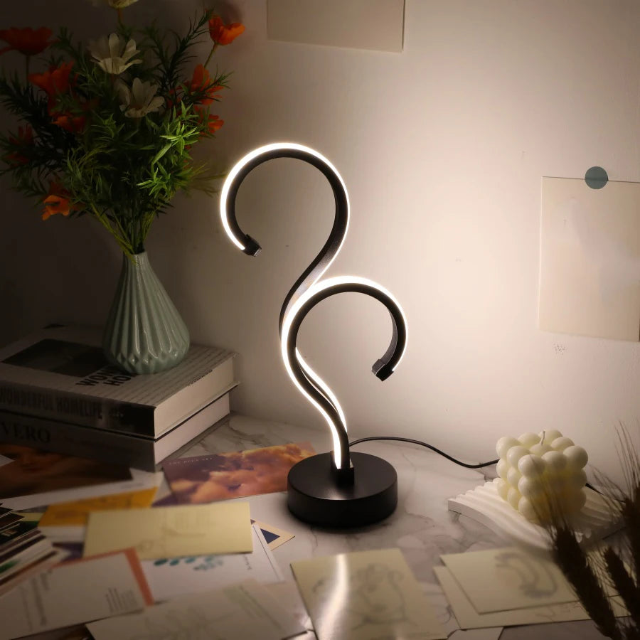 lampe de bureau créative à intensité variable trois couleurs pour protection des yeux - vue 6 sur 7