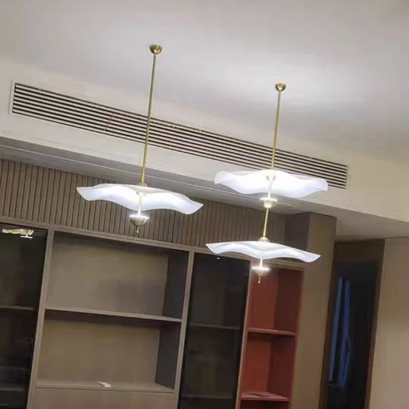 lustre créatif nordique en forme de lotus pour décoration intérieure - vue 4 sur 10