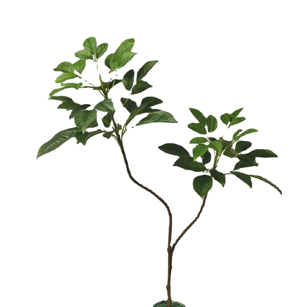Large Artificial eucalyptus Plant Green Leaf Banyan Tree for Garden Outdoor, Living Room Aisle Home Decoration 104 cm