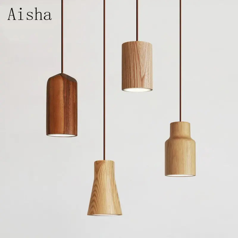 suspension style japonais en bois pour décoration intérieure - vue 2 sur 10