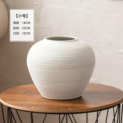 Jingdezhen-Minimalist Countertop Combination Set, Creative Japanese Dried Flowers, Hydroponic Vase, Home Ornament, Solid Color - vue 8 sur 8