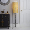 lampadaire japonais led en bambou et rotin décoratif moderne