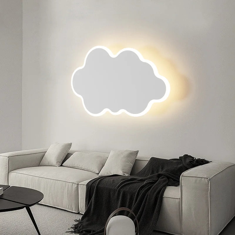 applique murale led blanche à différentes formes ludiques