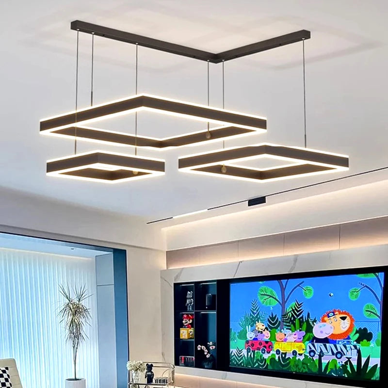 suspension moderne led pour éclairage intérieur - vue 5 sur 10