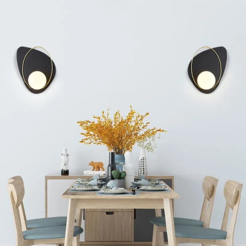 Creative shell modern minimalist wall light decoration - vue 5 sur 10