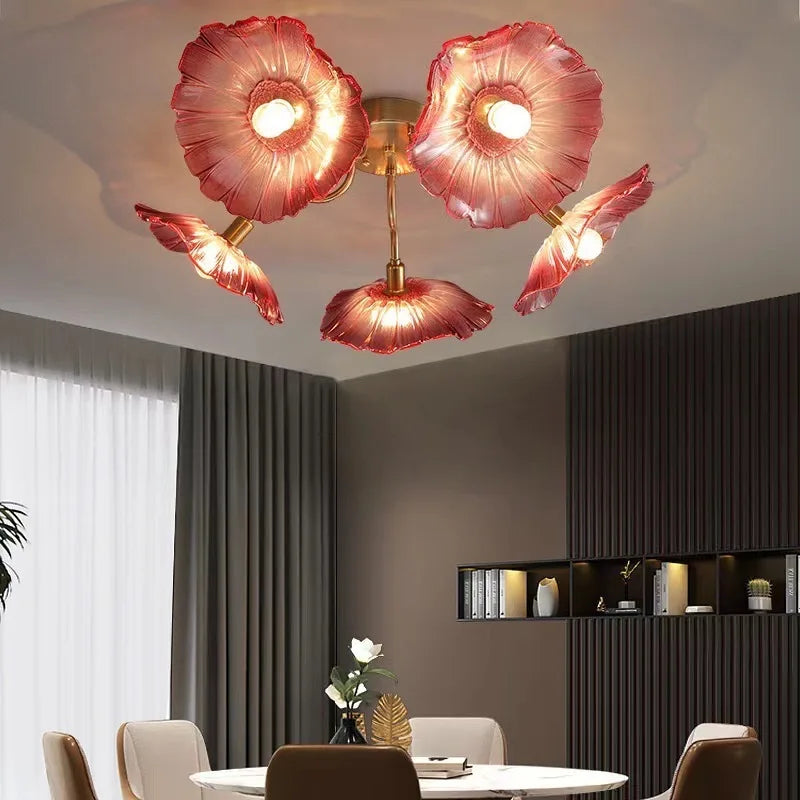 suspension moderne design nordique créatif floral élégant pour intérieur - vue 5 sur 14