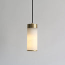 suspension rétro en cuivre avec abat-jour en marbre pour intérieur et jardin