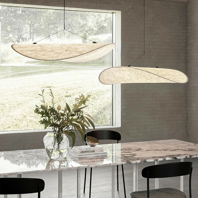 Lustre style soie LED salon salle à manger décoration de la maison chambre Loft - vue 5 sur 13