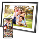 Frameo 10.1 Inch WiFi Digital Picture Frame，1280 * 800IPS HD Cloud Smart Digital Photo Frame,32GB Storage, Wall Mountable, Auto-