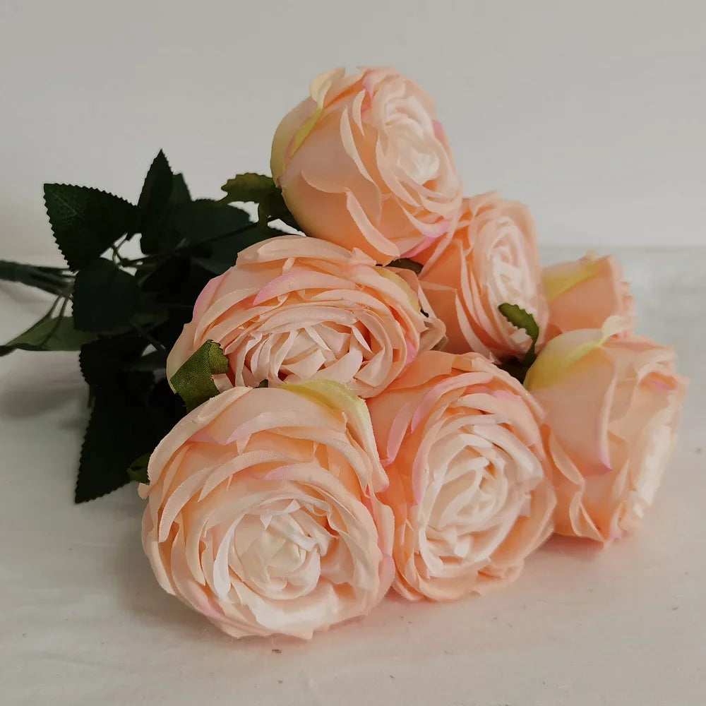 bouquet de roses artificielles pour mariage et décoration jardin - vue 7 sur 10