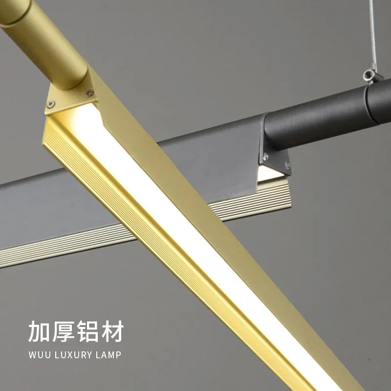 lustre led style nordique pour restaurant cuisine bar - vue 6 sur 9