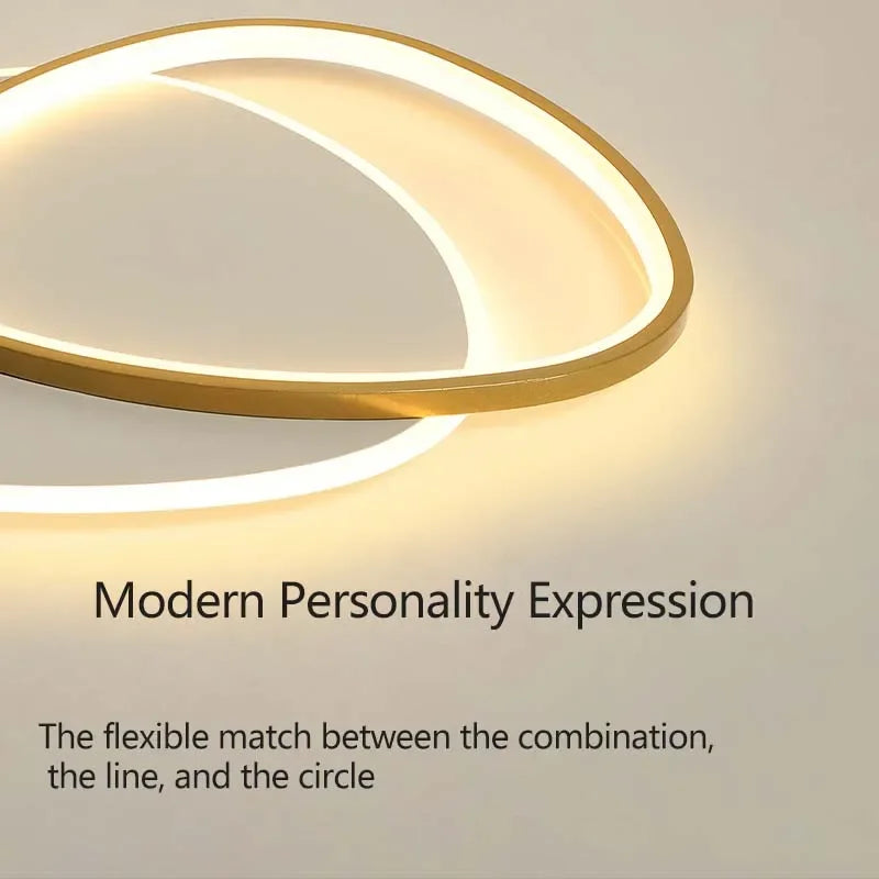 lustre intérieur moderne à leds pour décoration de la maison - vue 6 sur 21